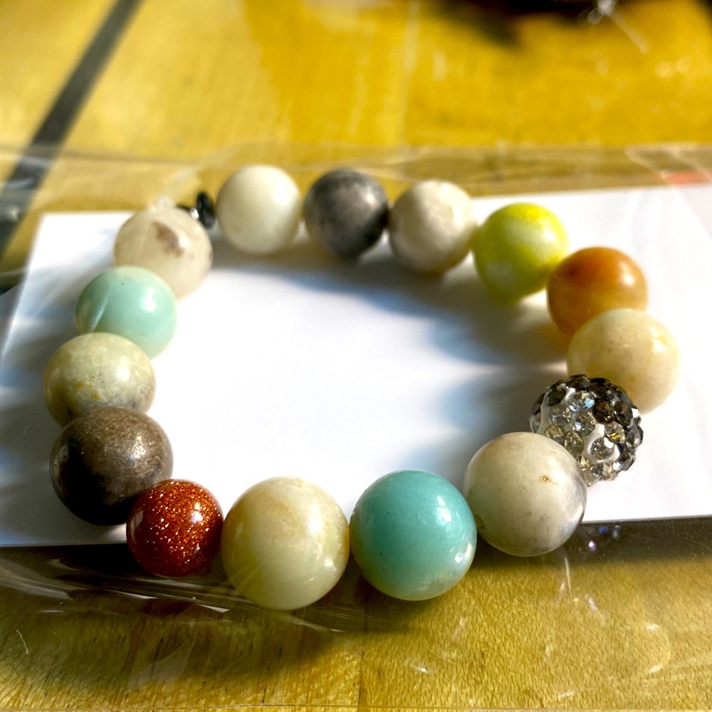 Genuine gemstones bracelet